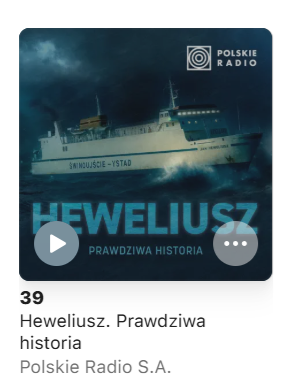 PolskieRadio24's tweet image. Nowy podcast Polskiego Radia - #Heweliusz dzień po premierze debiutuje w pierwszej czterdziestce wszystkich najchętniej słuchanych produkcji na #ApplePodcasts! To naprawdę zapowiada się prawdziwy hit! podcasts.apple.com/pl/podcast/hew…