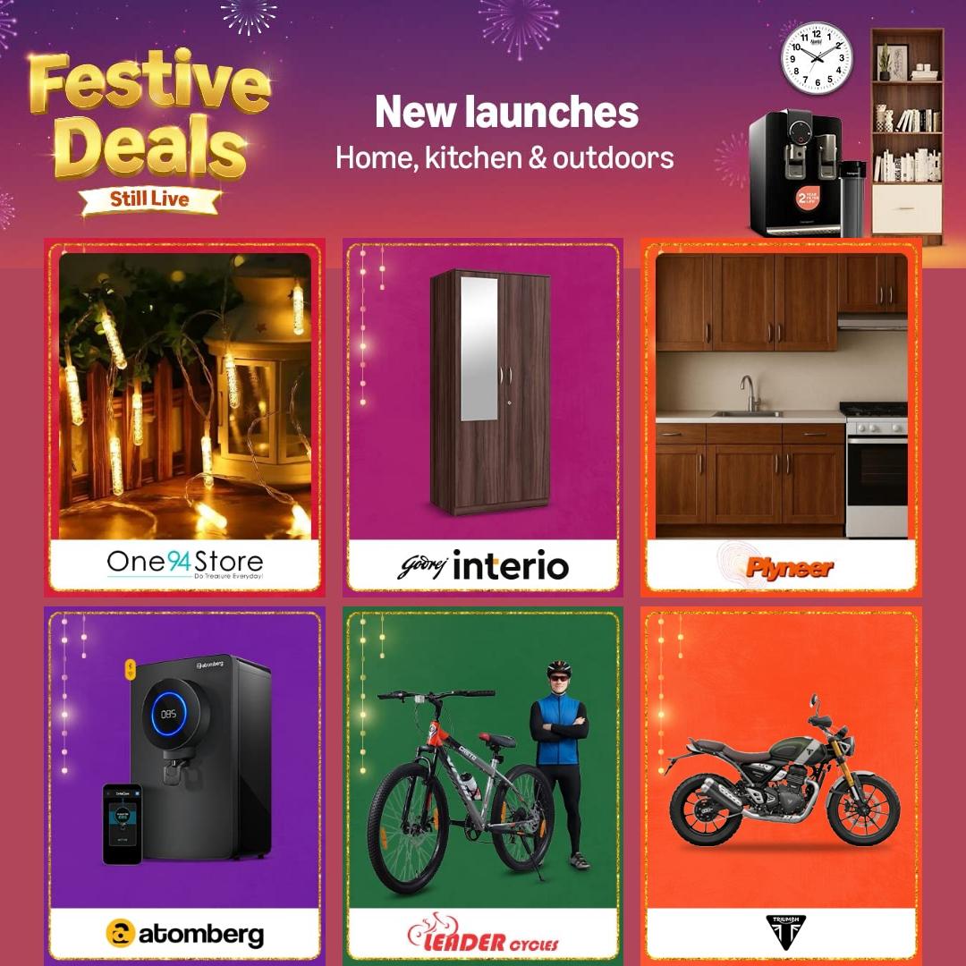 AjayD2021's tweet image. 🌟 Home, kitchen & outdoors
🎉 Festive Deals 📣 Still Live
- 10% Instant Discount# on Credit Card & EASYEMI on Cards
- #HDFC Bank | Festive Treats | T&C Apply
👉🏻amzn.to/3WCATpX
🔥 New Launches 🔥
I earn a small commission—at no extra cost to you