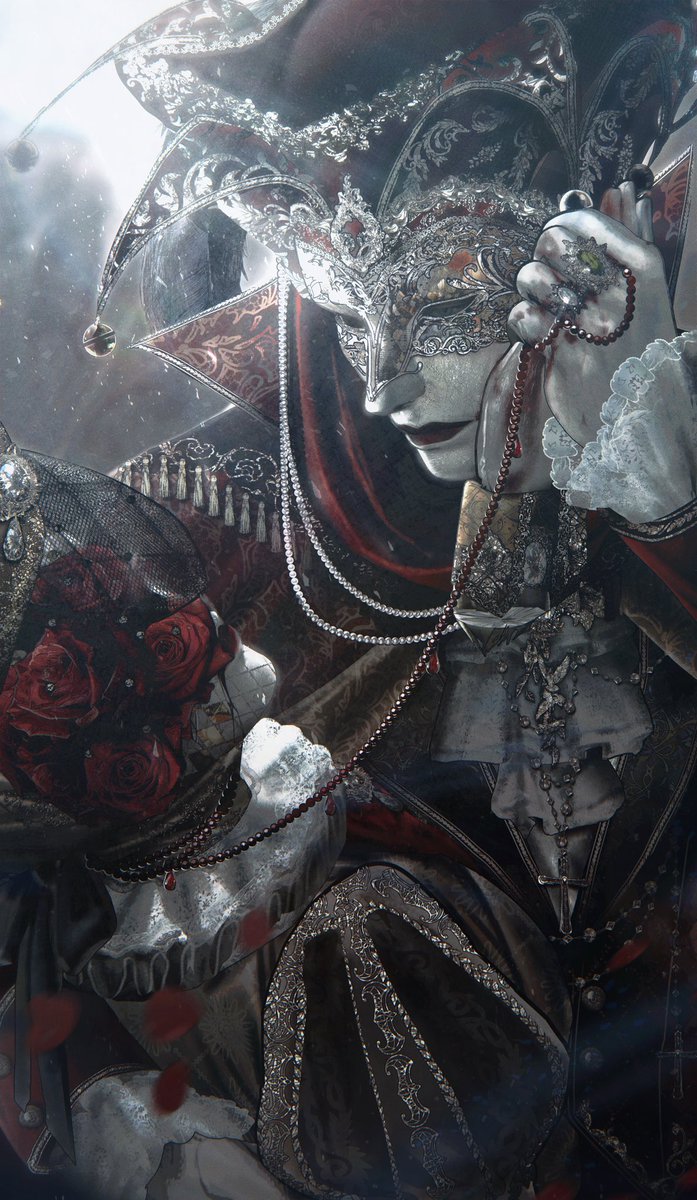 ［タップ推薦］
紅の連鎖　
🥀🎭

.
#illust  #創作