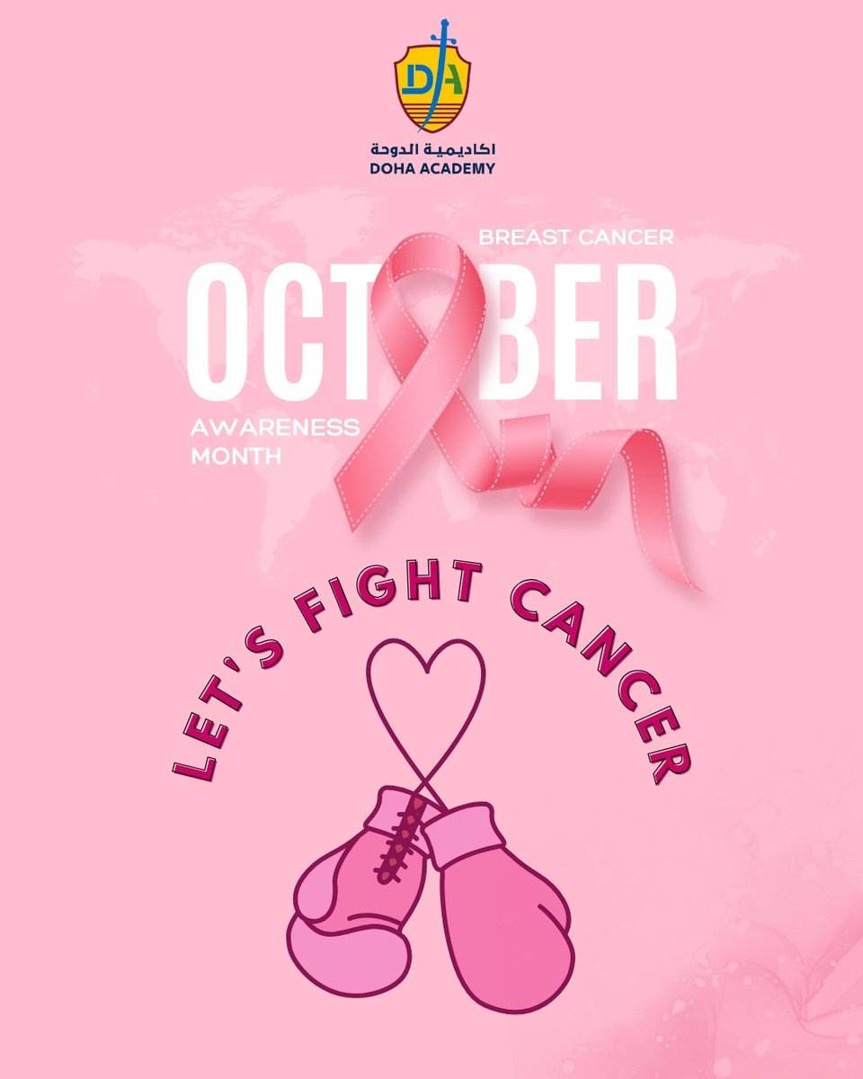 Pink Day at Doha Academy Secondary Girls Al Waab! 
Our students and staff proudly wore pink to raise breast cancer awareness and promote hope, health, and support. An auditorium session highlighted early detection, self-checks, and the power of awareness.