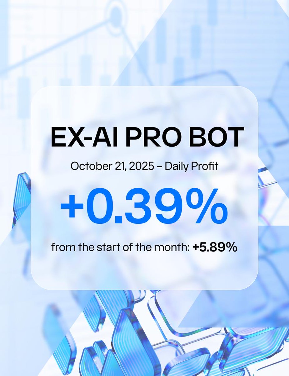 📊 AURUM 24H Bot Results, October 21, 2025

9️⃣ EX-AI BOT
Daily return: +0.70%

9️⃣ EX-AI PRO
Daily return: +0.39%

Precision. Consistency. Growth.
AURUM bots — built to perform in any market.

Start today ➡️ backoffice.aurum.foundation/u/KTKRY2

#DYOR #NFA #fintech #SmartInvestment
