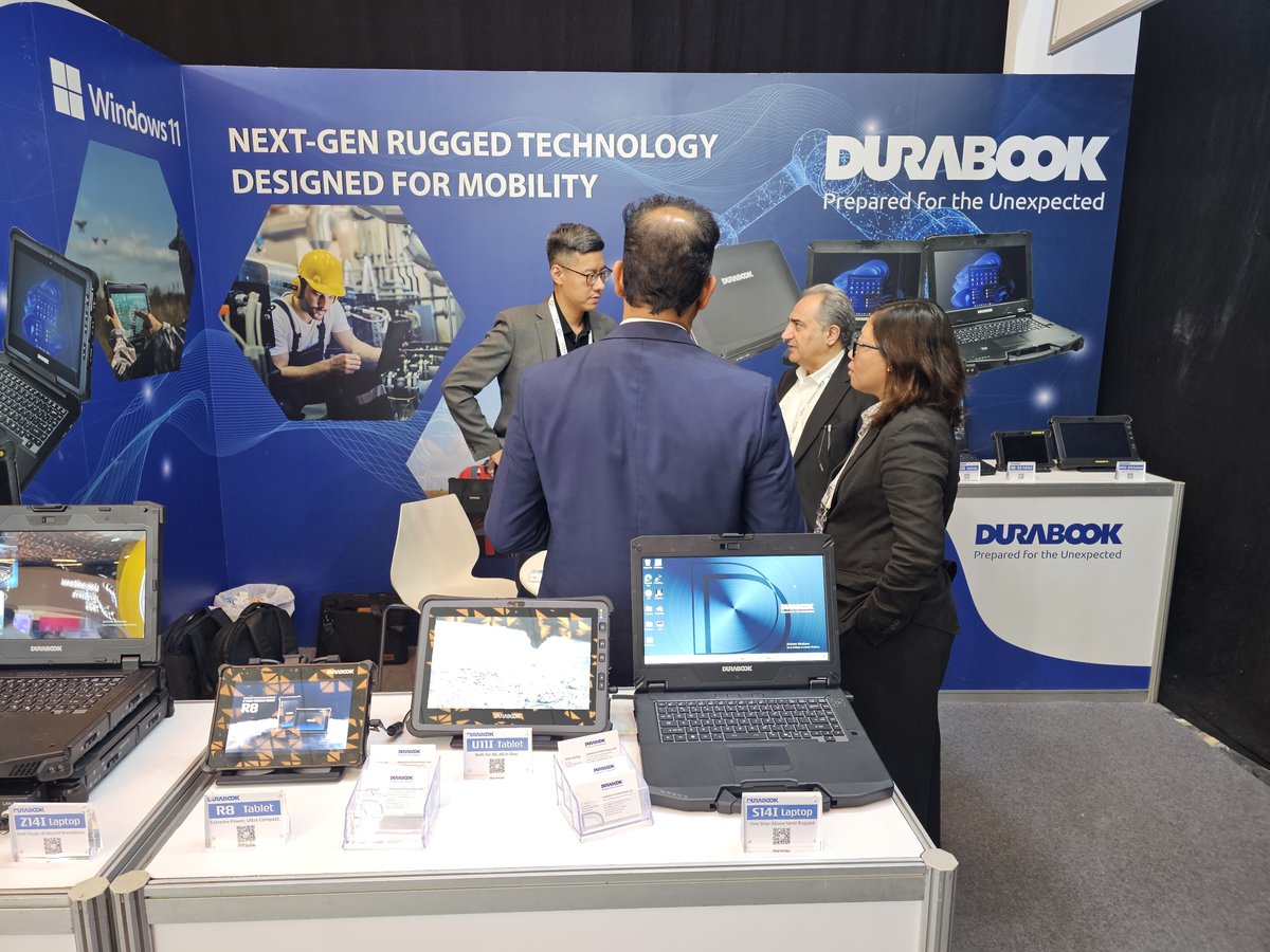 DURABOOK's tweet image. What an amazing week at @GITEX_GLOBAL! 🌟
Thanks to everyone who visited our booth and explored how Durabook rugged solutions keep teams connected, productive, and ready for any challenge.
#Durabook #RuggedMobility #FieldInnovation #AIinTheField