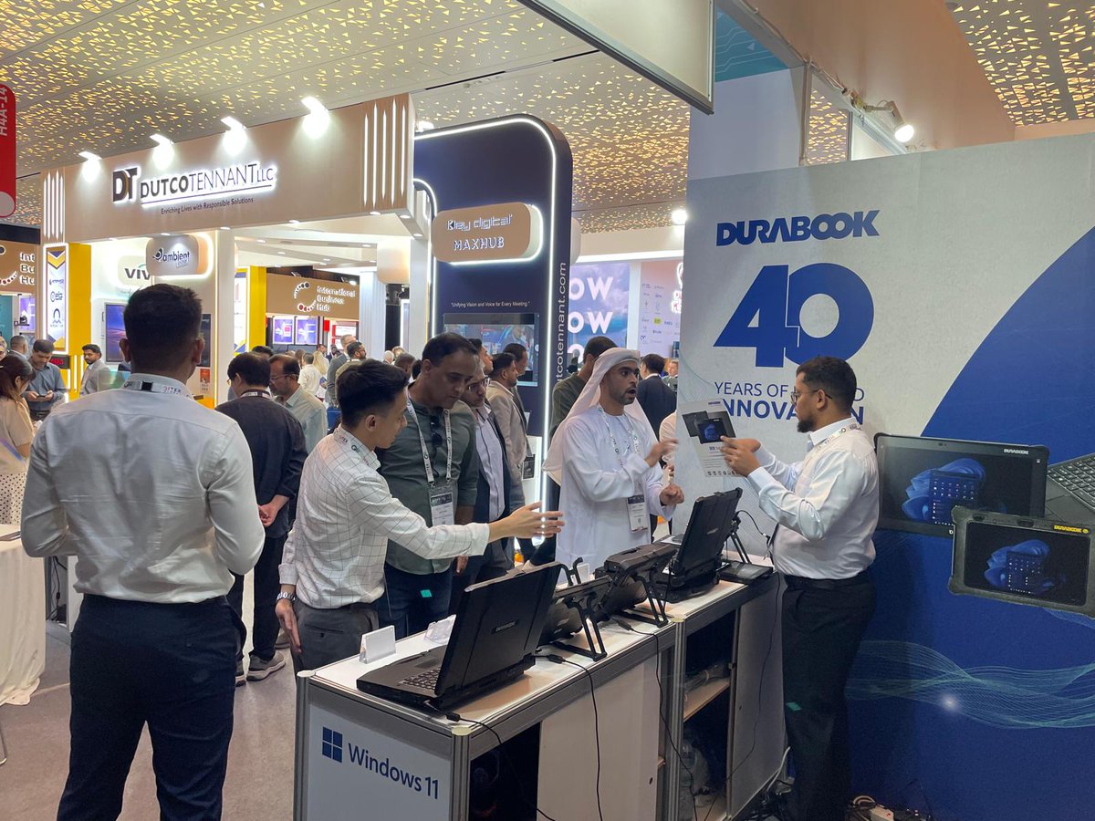 DURABOOK's tweet image. What an amazing week at @GITEX_GLOBAL! 🌟
Thanks to everyone who visited our booth and explored how Durabook rugged solutions keep teams connected, productive, and ready for any challenge.
#Durabook #RuggedMobility #FieldInnovation #AIinTheField