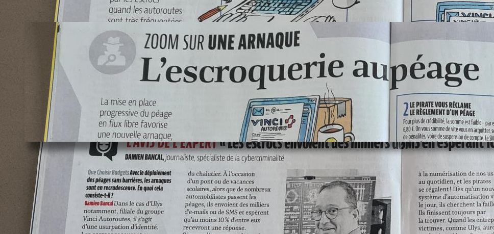 Dans le numéro d’octobre 2025 de "Que Choisir Budget", retrouvez l'article sur les arnaques aux péages. En vente chez vos marchands de journaux. #Info
