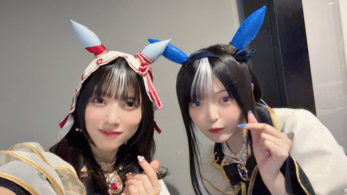 ウマ娘6th秋公演 のお写真①⟡.·

◎ラインクラフト役／小島菜々恵ちゃん
◎シーザリオ役／佐藤榛夏ちゃん
◎アドマイヤグルーヴ役／鈴木日菜ちゃん

ALTに想いを綴っております、、！