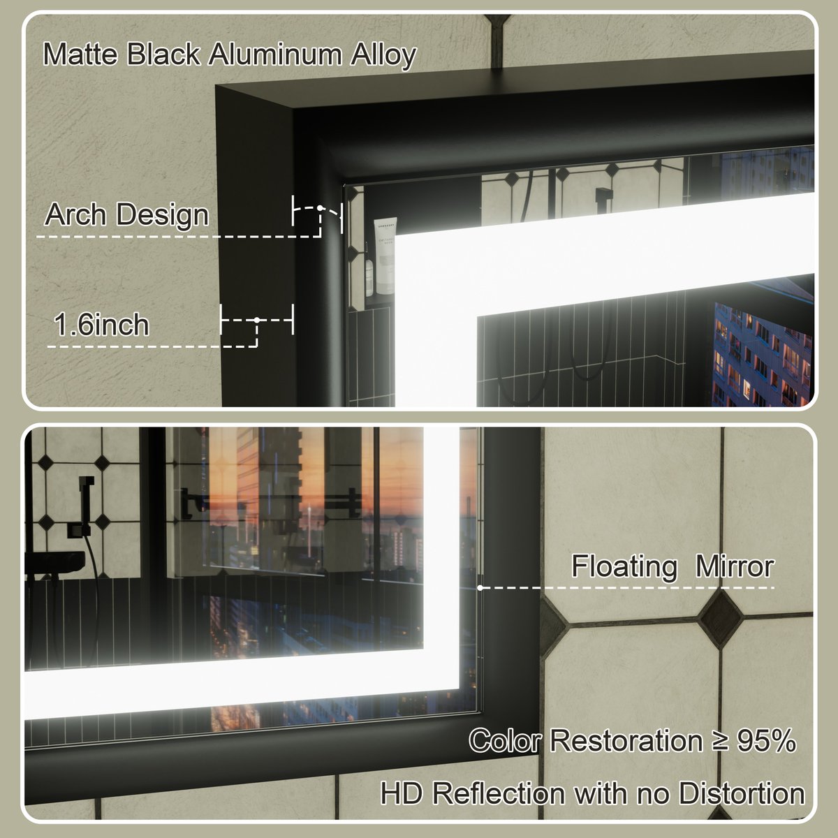 Our new Bathroom Mirror is here to transform your routine! 🤩
🔹 Matte black aluminum frame
🔹 5mm ultra-clear glass
🔹 Perfect Lighting
🔹 3 Color Temps
🔹 Built-in demister for a clear view after showers!
Get ready for the perfect selfie light! 💡
🛒amazon.com/dp/B0DMSP64XZ