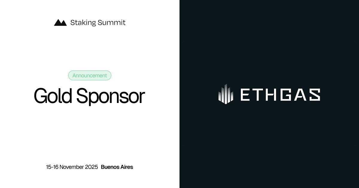 StakingSummit's tweet image. ETHGAS joins the Staking Summit Buenos Aires as a Gold Partner!
@ETHGasOfficial introduces realtime settlements and blockspace futures to @ethereum enabling a blazingly fast, customizable experience for everyone.
Meet their team, Nov 15-16