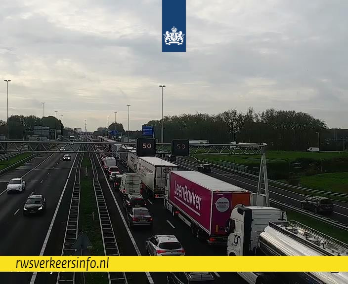 Ongeval op A27 bij Nieuwendijk