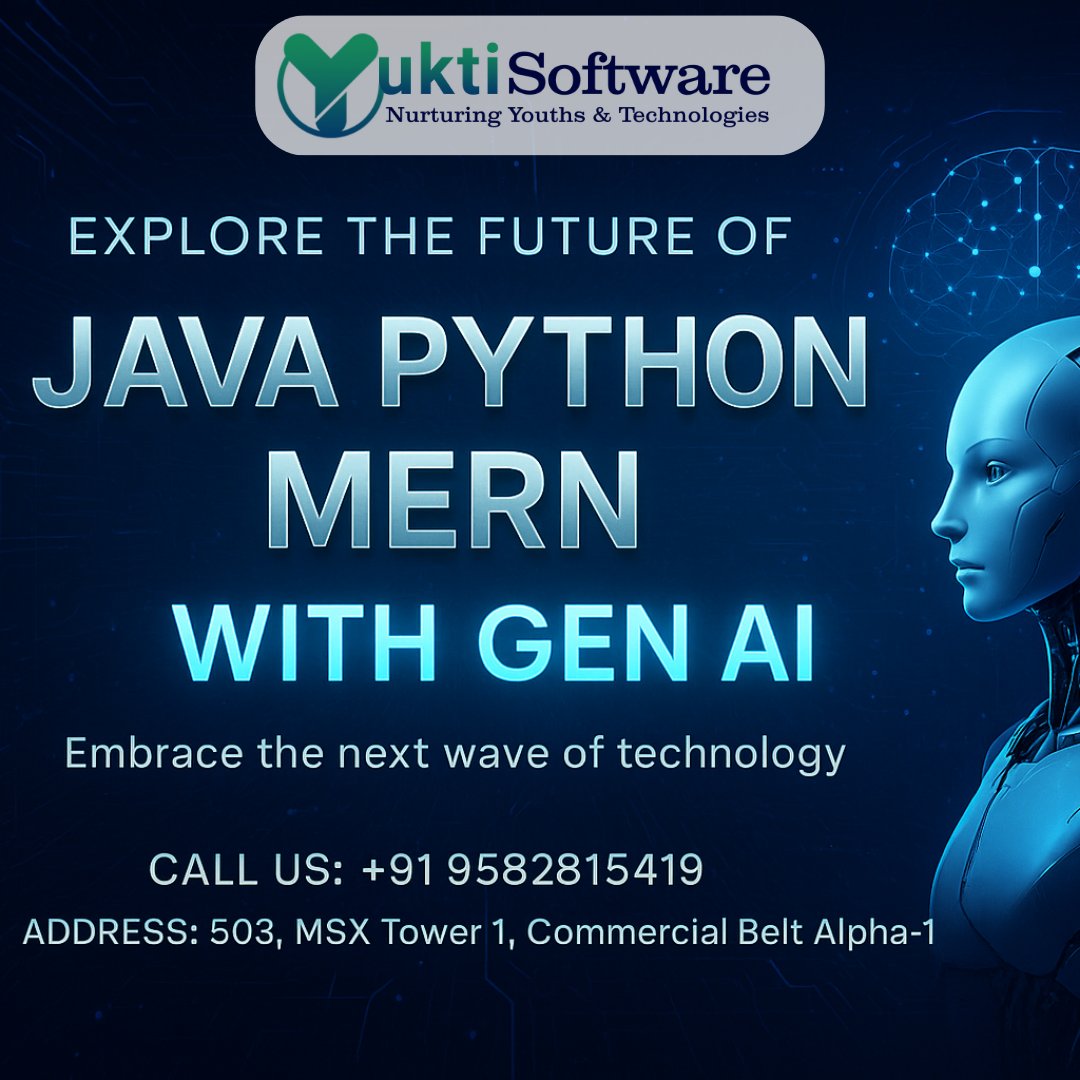 yuktisoftware's tweet image. Full Stack Foundations → AI-Powered Innovation”
#JavaProgramming #LearnJava #PythonDevelopers #PythonLearning
#MERNStack #FullStackDeveloper #WebDevelopment #JavaScript
#GenerativeAI #GenAI #AIForDevelopers #AICoding #AIProjects #LearnToCode
#CodingLife #CodeNewbie