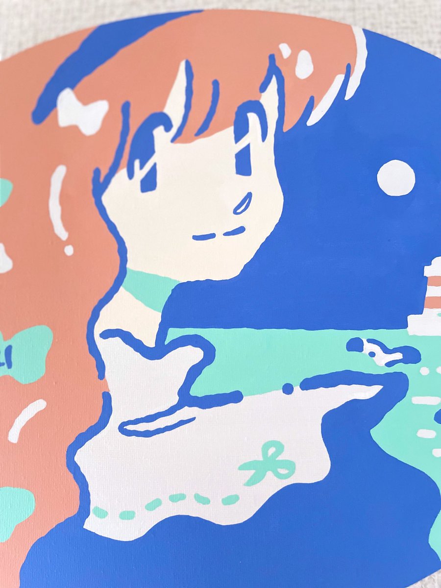 「先日大阪ヘアサロンの新店舗MIES、レセプションイベントに合わせて描いた作品」|Shiho Soのイラスト