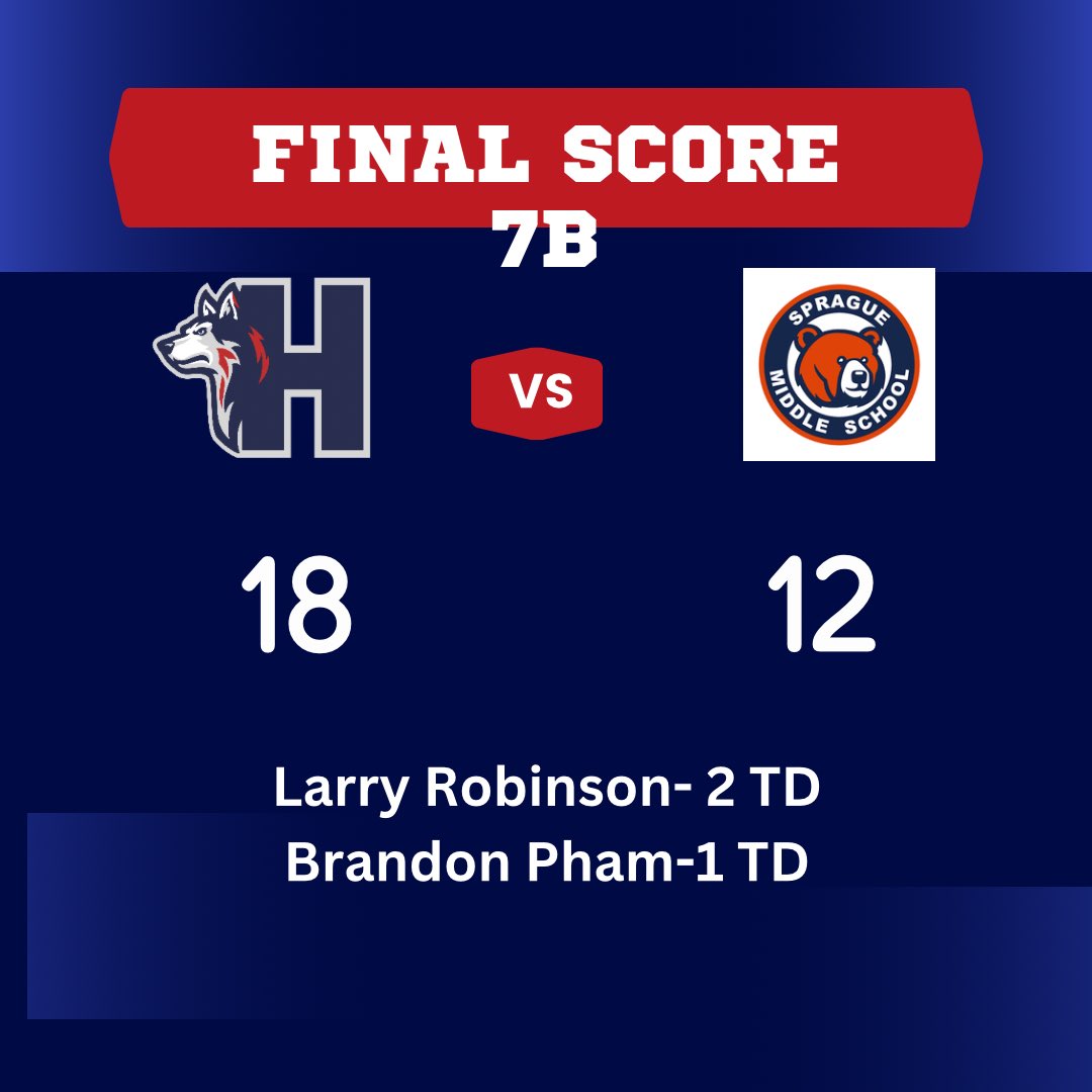 Great job Huskies!!