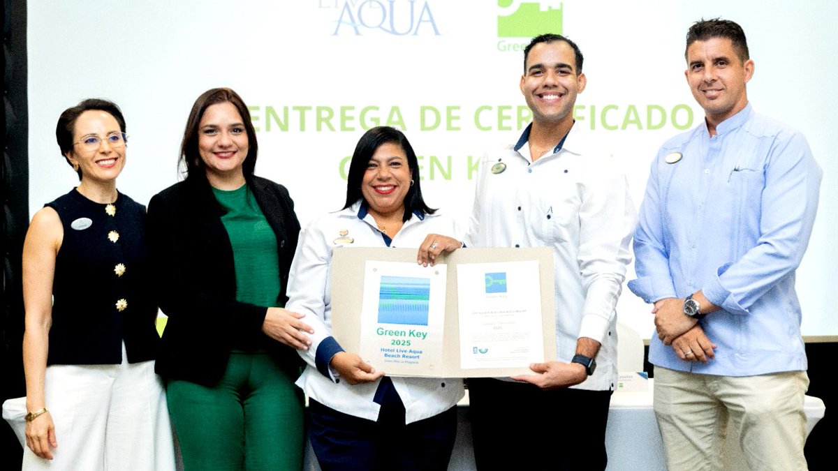 Live Aqua Punta Cana recibe certificación medioambiental Green Key

Más detalles en:

aventurajovenrd.blogspot.com/2025/10/live-a…

#aventurajovenrd #liveaquapuntacana #certificacionambiental #greenkey