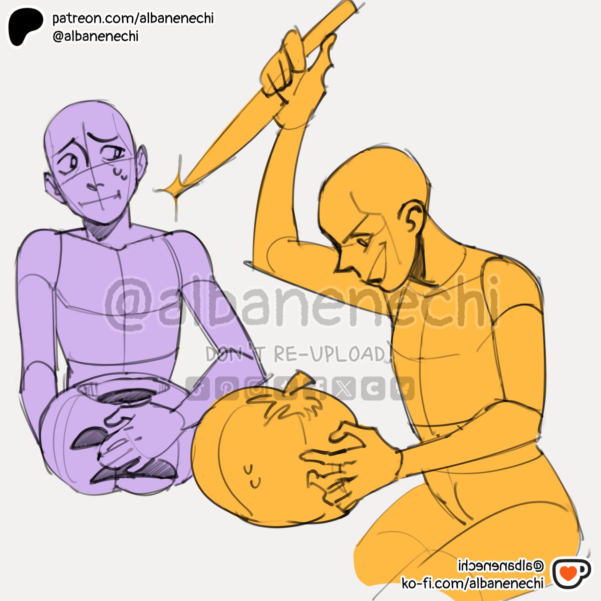 albanenechi's tweet image. Bases and pose refs pt 123 😈
5 more poses for patrons!
#drawingbase #poses #poseref #posereference #artbase #artreference