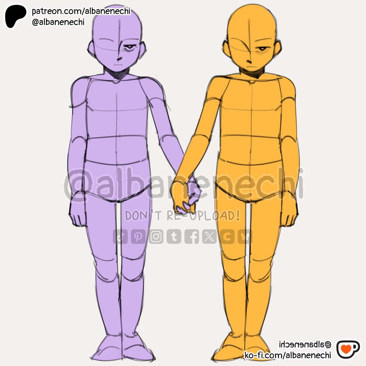 albanenechi's tweet image. Bases and pose refs pt 123 😈
5 more poses for patrons!
#drawingbase #poses #poseref #posereference #artbase #artreference