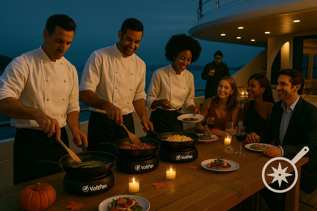 VoltPanGlobal's tweet photo. Who needs a kitchen when youβve got an ocean view?π
VoltPan brings fine dining anywhere. π³
#VoltPan #Voltober Day 22 #FreedomToCookAnywhere #FreedomToSear #OpenSea #Halloween https://t.co/Z4oZiHNEJ0