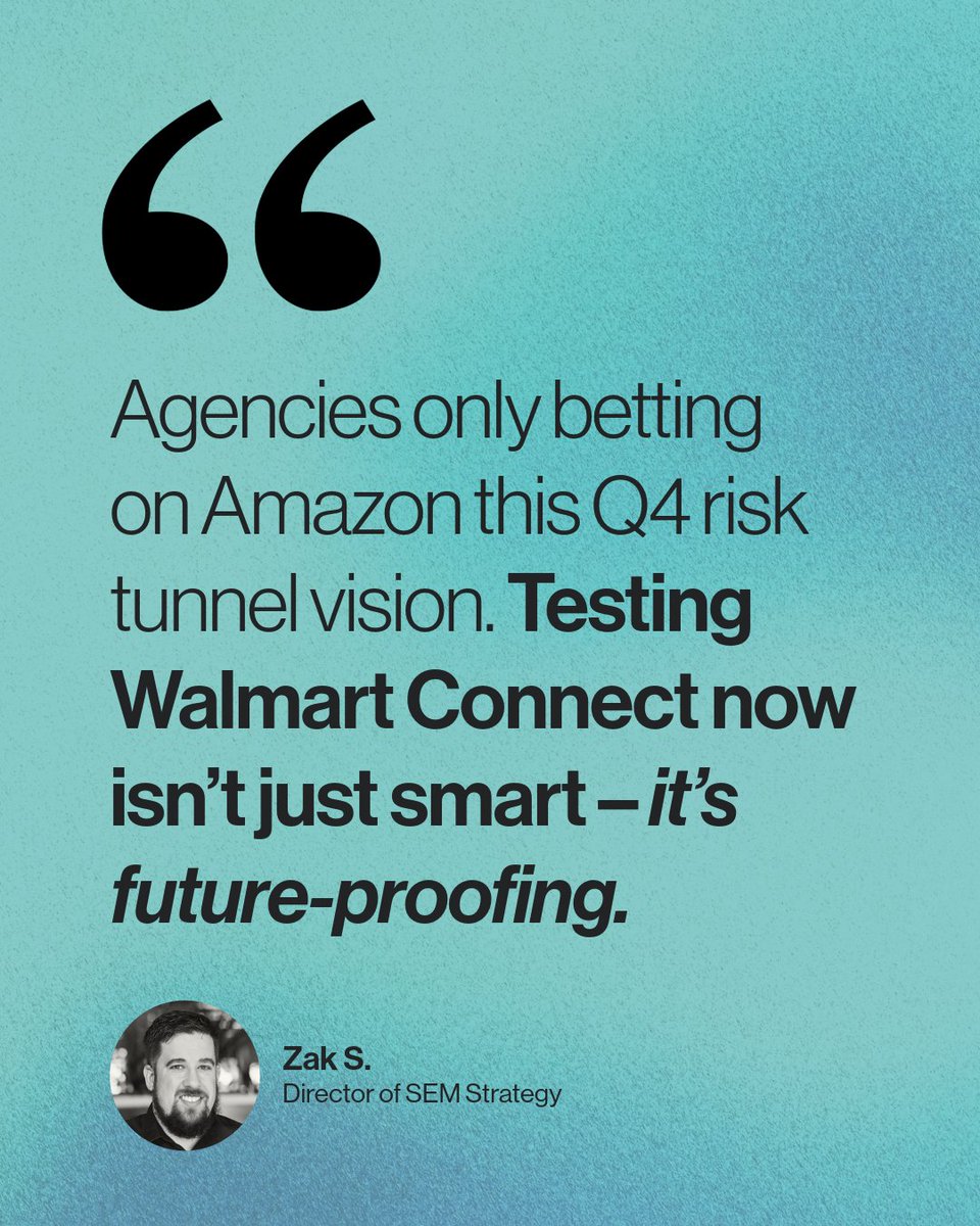 TechintLabs's tweet image. Our Director of SEM Strategy, Zak Smith, cuts through the noise. Are you diversifying your media strategy, or sticking to tunnel vision? 

💬 What’s holding your team back from testing new retail media networks? 

#RetailMedia #WalmartConnect #AdTech #SEMTips