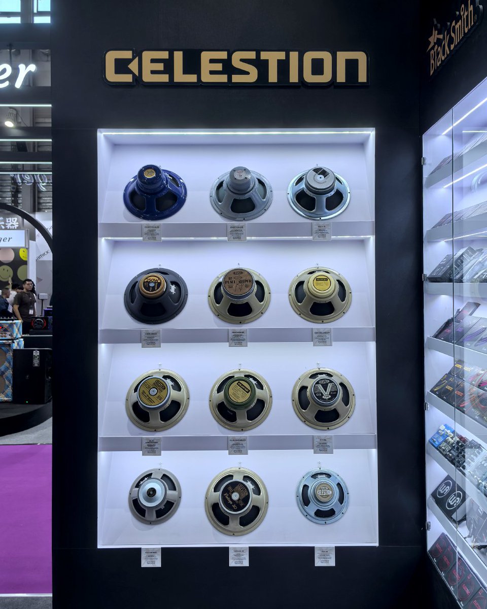 celestionUK's tweet photo. We're at Music China in Shanghai!

If you're attending, come and check out the new Celestion Peacekeeper, the Celestion 100, and a range of classic Celestion speakers on the Music Matrix booth #N1B48.

For more info, visit: https://t.co/o3yjF5YyUT https://t.co/kmUCTb3DdP