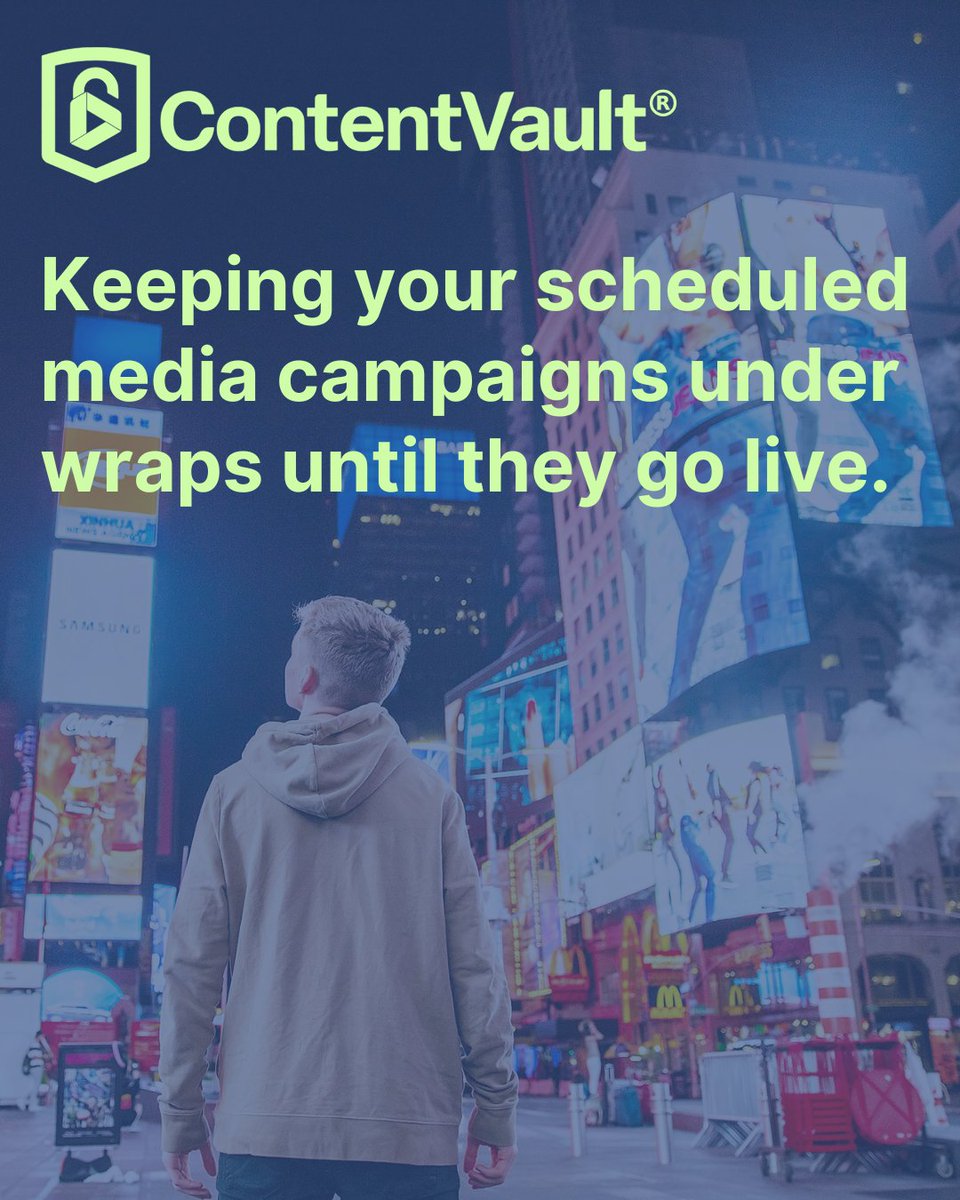 ContentVaultHQ's tweet image. Your schedule is set, your influencers are ready… But now your entire campaign has been leaked online. 

It’s a reality that sadly can come true at any moment. Keep your digital content fully secure using Content Vault’s device-specific encryption.

#Encrypt. #Save. #Relax.