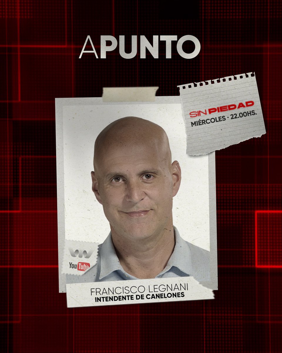 VTVuruguay's tweet photo. 👥 Esta noche en #APunto: mano a mano con @FLegnaniSilva. Gestión, obras y lo que viene para Canelones. https://t.co/UjWgcggnkO