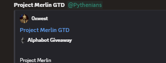 0xwestfury's tweet image. Pythenians is thrilled to announce they’ve secured spots for @ProjectMerlinio
• After a successful token launch with $MRLN
• Raised $3.2M
• Currently at $11.38M FDV
Upcoming NFT
• Supply: 500
• Price: Free Mint
• Chain: ETH
