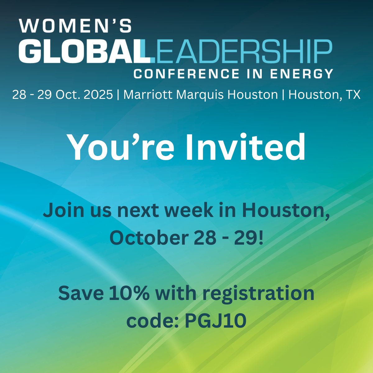 PipelineandGas's tweet image. You’re invited to the 2025 Women’s Global Leadership Conference in Energy (WGLC), Oct 28–29 in Houston!
Join executives &amp;amp; innovators for 2 days of leadership, connection &amp;amp; inspiration.
Save 10% with code PGJ10 → WGLConference.com
#WGLC25 #Pipeline&amp;amp;GasJournal #WomenInEnergy