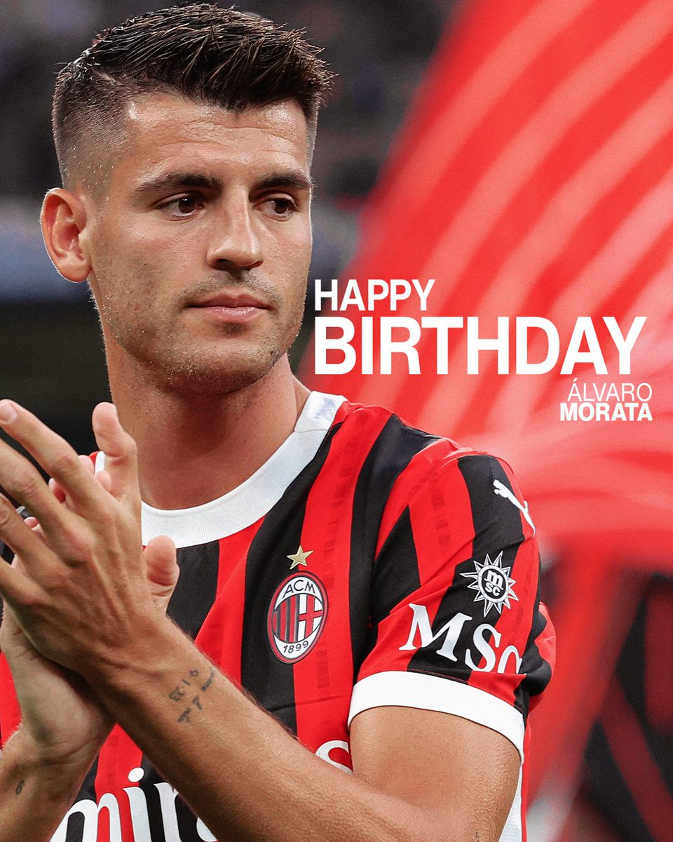 acmilan's tweet image. ¡Feliz cumple, Álvaro! 🎂