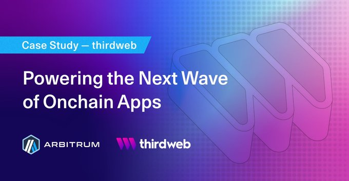 MoonKing___'s tweet image. Building onchain doesn’t have to be complicated anymore.
thirdweb using Stylus on @arbitrum makes deploying faster, safer, and easier for both crypto-native and Web2 teams.
With $ARB powering it all, this feels like the start of a new wave for developer adoption.