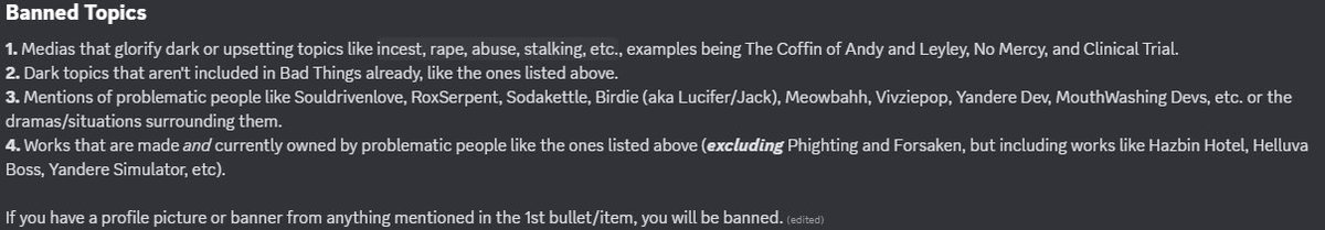 OttoMottoRotto's tweet image. Why is Sodakettle banned from the Bad Things official server