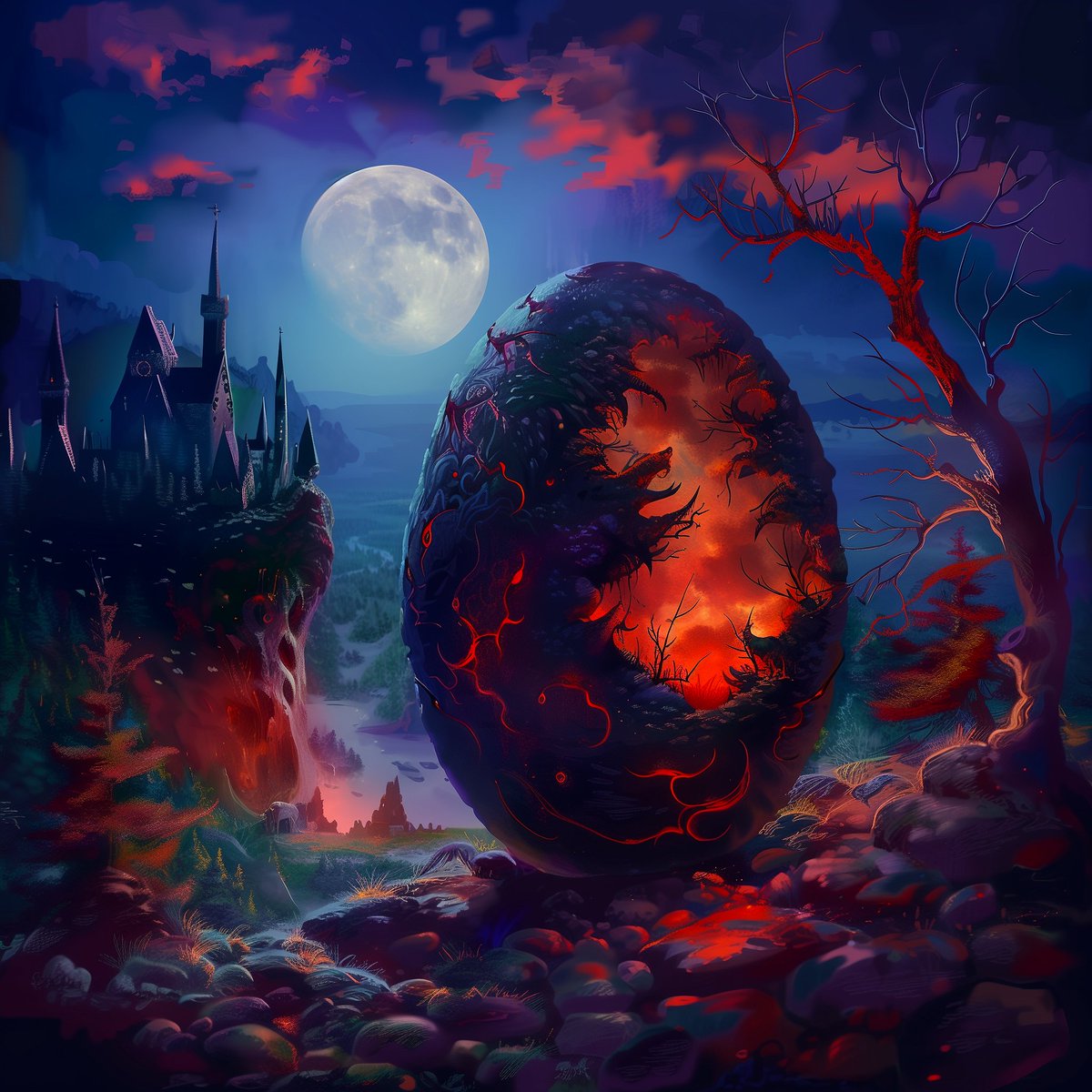 The Dragon World RWA Dragon Egg Mint is open for those wanting to get these spectacular custom 1/1 NFT's and their corresponding physical Giclees.

133 of them have been minted so far. 

Like this beautiful Transylvanian Dragon Egg made just for the season!