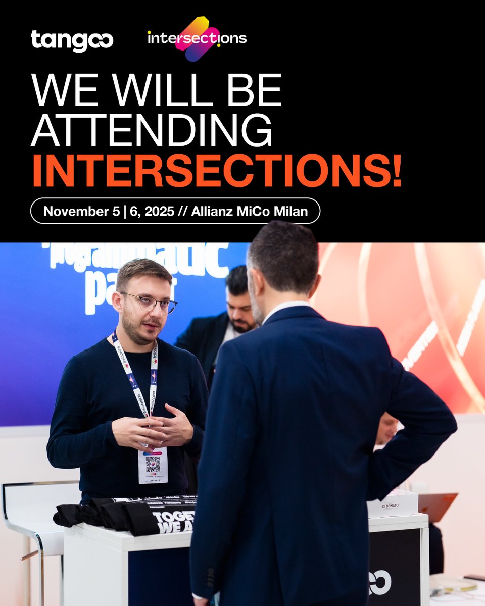 We’re heading to Intersections 2025! 🚀

Join us on November 5–6 at Allianz MiCo, Milan, for one of Italy’s leading marketing and advertising events.

💬 Meet our team and let’s talk about how data, creativity, and technology work together to drive meaningful performance.