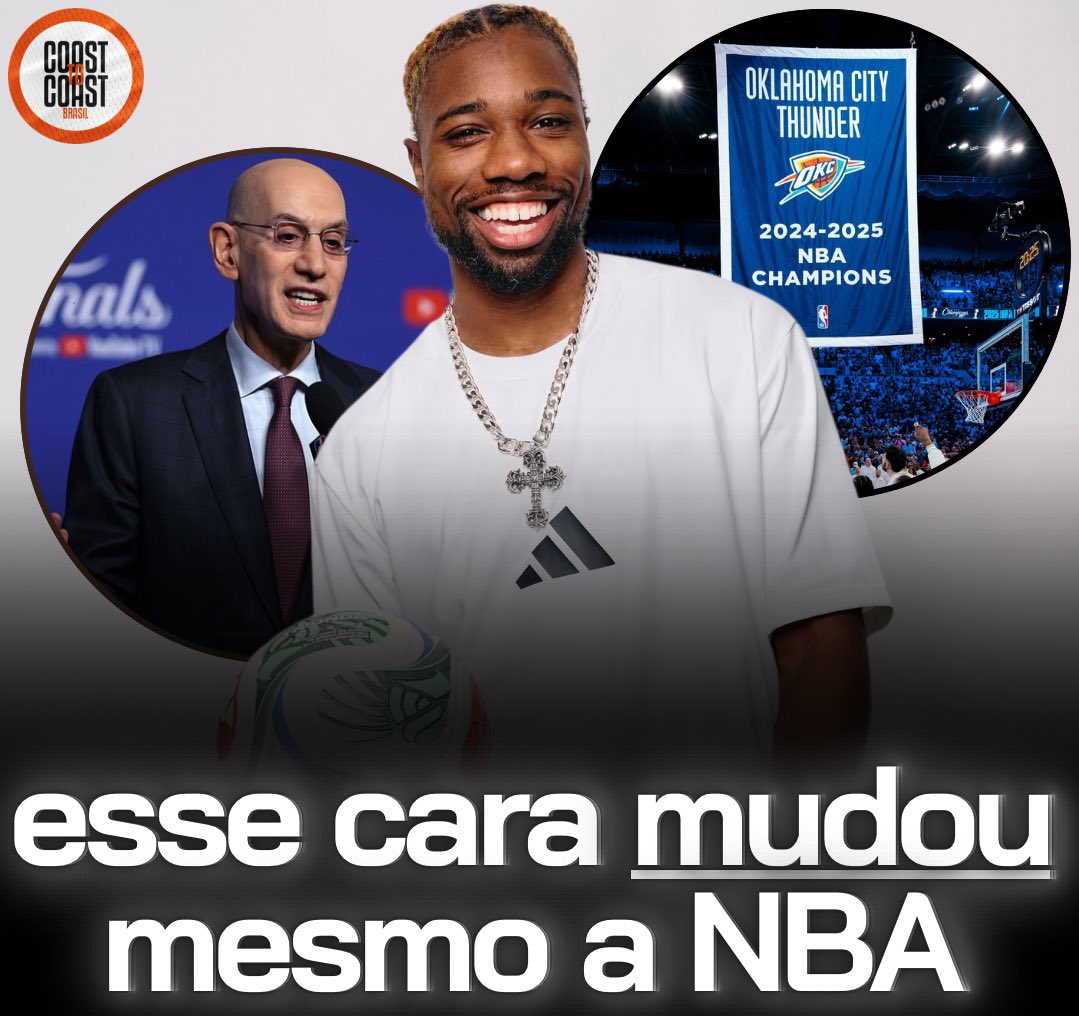 brasilcoast2's tweet image. Pela primeira vez na história da NBA, tanto o anel de campeão como o Banner não tem “CAMPEÃO MUNDIAL”, e sim “CAMPEÃO DA NBA.”

Não ironicamente obrigado Noah Lyles por abrir a discussão kkkkkkkk
