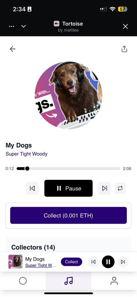 juicegenie's tweet image. 4. Music: Tortoise by @mattleefc 
Music player allowing users to pay ETH to collect songs. A resemblance to Soundcloud and the wide variety of music available on the player.

My favourite is this dog song by @SuperTightWoody