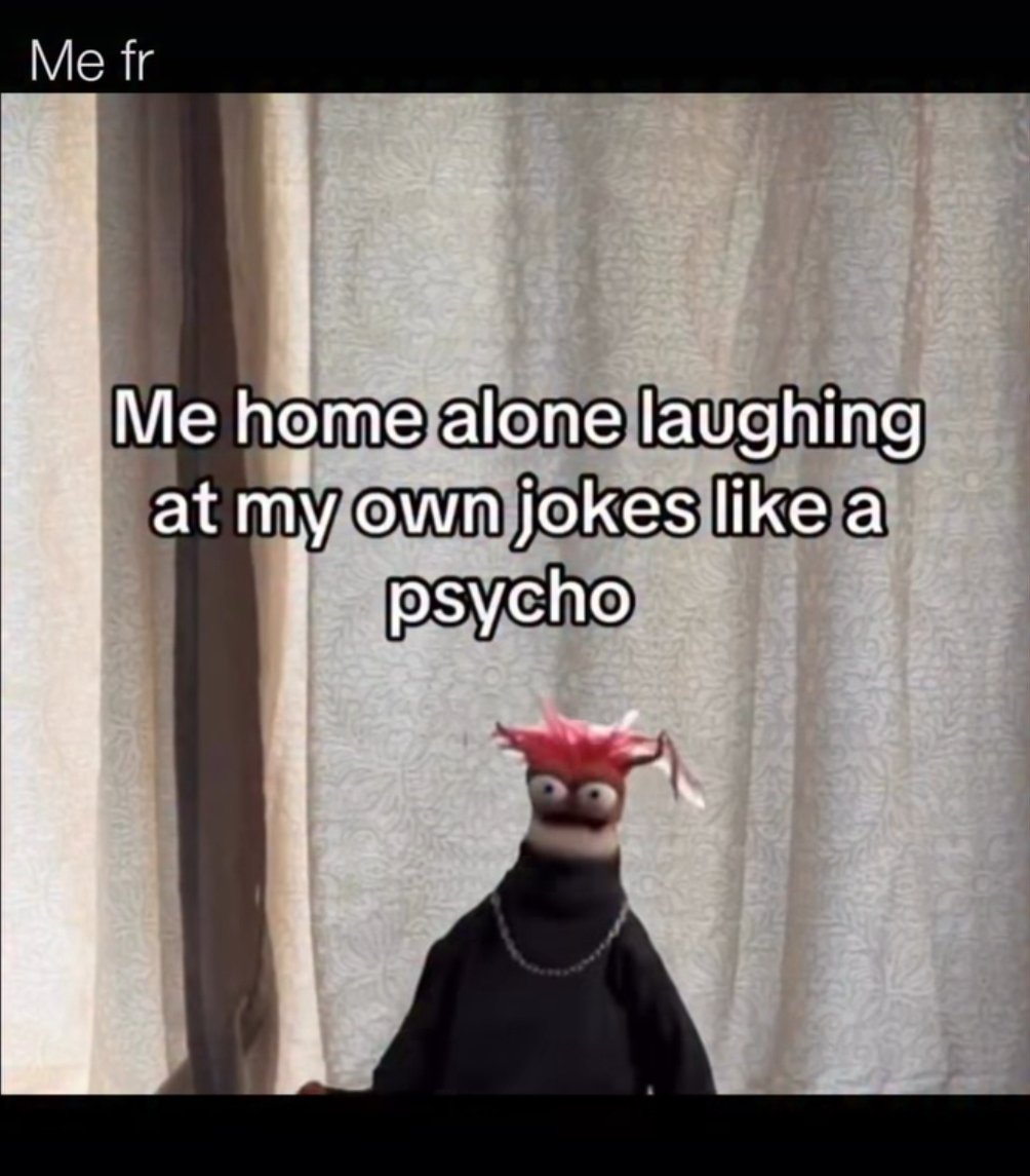 People don't like me making jokes about my terminal cancer, so I have to internalize my humor. 

Only my vet bros get it. I laugh a lot.