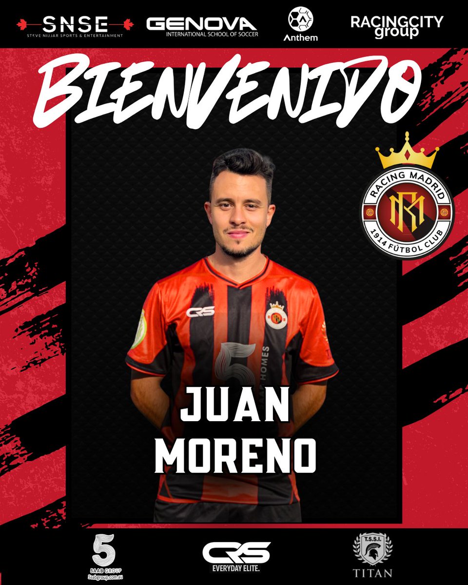 FICHAJE | Juan Moreno se une al Racing Madrid

Extremo con desborde y gol, llega para aportar experiencia en esta temporada de #TerceraRFEF.Ha pasado por clubes como Atlético de Madrid B, Palencia Cristo Atlético y CD Marchamalo.

¡Bienvenido, Juan! 

#VamosApaches❤️🖤
