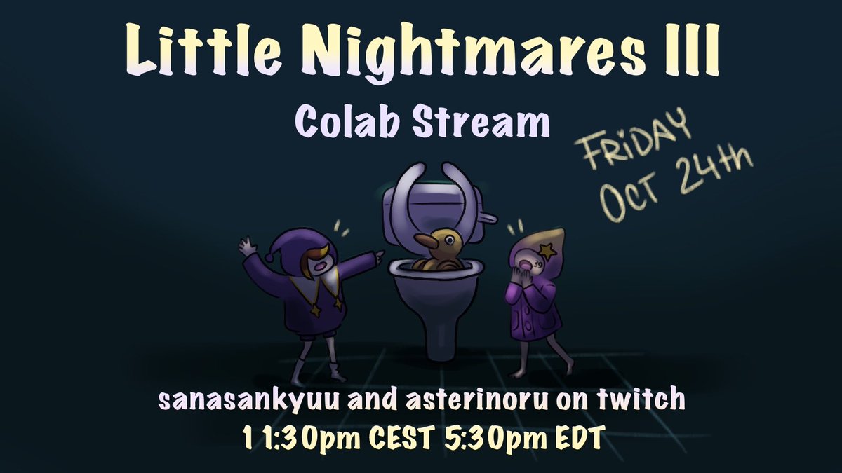 SanaSankyuu's tweet photo. Mr. Ducky in the toilet??
We’re continuing our spooky adventure!

Join @AsterInoru and me on Friday 24th on twitch!

(•᷄- •᷅ ;)  I’m scared… https://t.co/IDJx7lJ4em