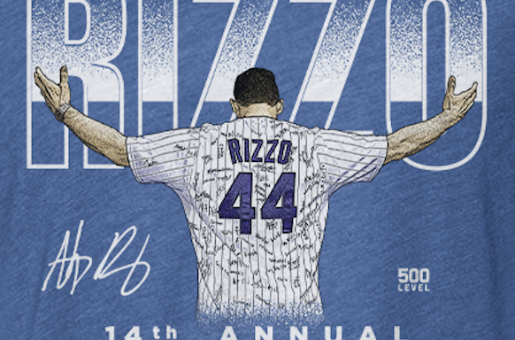 RizzoFoundation's tweet photo. The 2025 Walk-Off for Cancer shirt is HERE — and this one means even more.

Designed in honor of all our incredible warriors, this year’s shirt features the jersey Anthony wore at his retirement ceremony — signed by the kids he’s met during his hospital visits.

Every name represents courage, love, and hope — the true heart of the Walk-Off.

Join us on Sunday, December 7, 2025, in Parkland, FL (or virtually!) and wear your shirt proudly knowing you’re walking for every one of them.

Register now to get your custom shirt and make a difference: 

https://t.co/4iBYJeZyOm

#WalkOffForCancer #AnthonyRizzo #RizzoFoundation #TogetherWeWalk #TeamRizzo