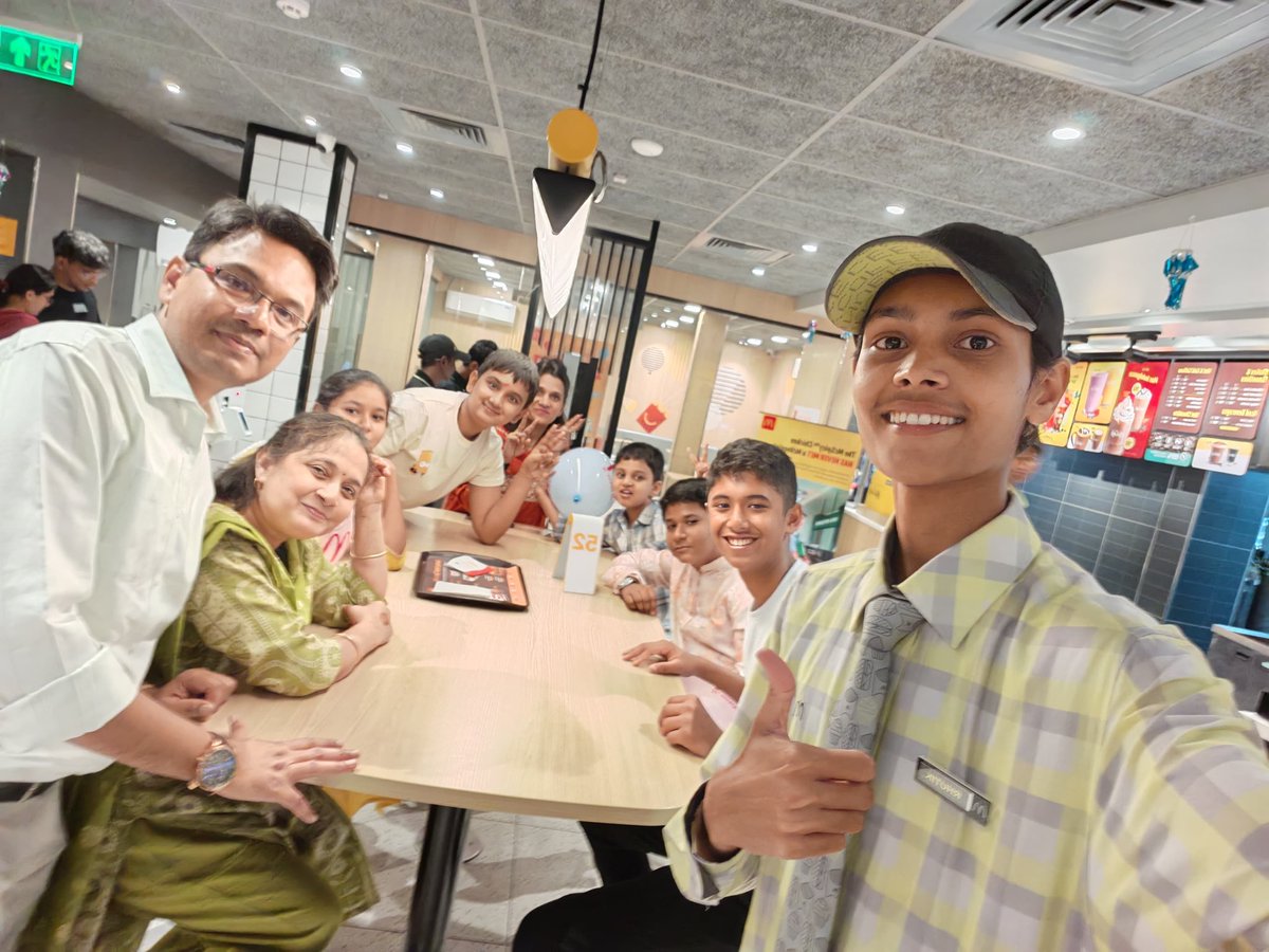 VSirsath's tweet photo. Vacation time and outing to @McDonalds with cousins.. I’m lovin it❤️ by Chaithanya, Naveen Dighule https://t.co/nH2g5y65V9