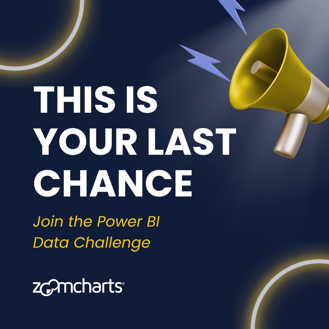 ZoomCharts's tweet photo. Data Analysts! 🙌
Your next Power BI challenge awaits.
Join one (or both!) October data challenges and test your skills with the community.
🎓 FP20 Analytics: https://t.co/nvKv3MaKI4
🎯 Onyx Data DataDNA: https://t.co/4OknRWoyRL
#DataChallenge https://t.co/CZPbUZouK0