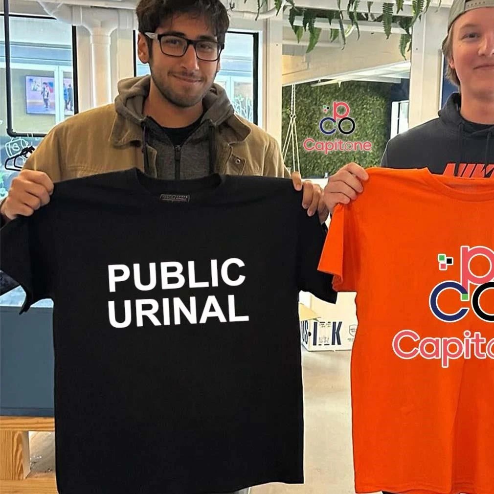 Gwenshyn's tweet image. 🚻 Public Urinal 2025 Shirt
Social commentary meets absurd humor — a real head-turner.
Buy Today 👉 capitoneshirt.com/product/public…
#Satire #FunnyShirt #PublicHumor