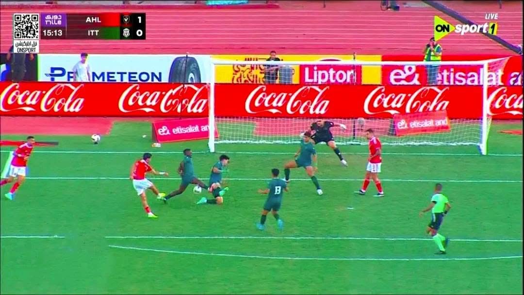 جووووووووووووووووووووووووووووووووووووووووووووووول الأول للاهلي، زيزوووووووووووو اسيست وبن شررررررررقي في المرمي