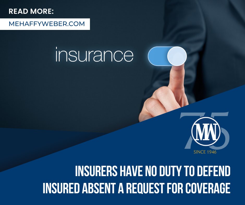 #Insurance providers have a duty to defend a policyholder when they are subject to #litigation. However, that duty is not absolute.

Read our #blog to see why a request for coverage is necessary in these situations: bit.ly/4ot2BRA | #LawFirm #InsuranceLaw