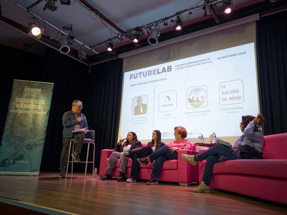 FRAVM's tweet image. Muchas gracias a las personas en búsqueda de empleo, responsables institucionales, profesionales, entidades y empresas que nos han acompañado hoy en el impulso del #TalentoSenior

¡Nos vemos en la próxima edición de #FutureLab!