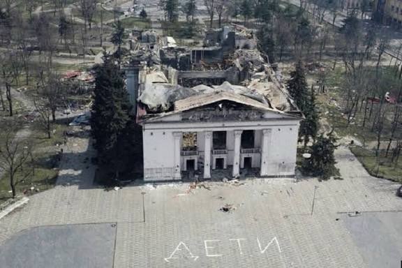 Remember this in on purpose. This is who they are. They will lie and say they hit military object. They NEVER target military objects because their goal is extermination. 

russia is n@zi