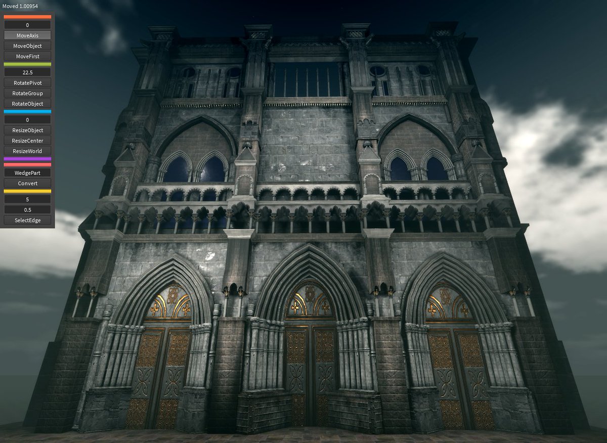 moekordofani's tweet image. Wip cathedral, will post full version soon #RobloxDev