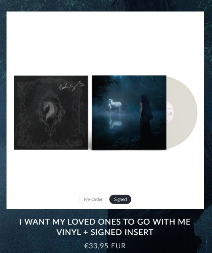 For anyone wondering when the "I WANT MY LOVED ONES TO GO WITH ME" vinyls will be shipped. Here's an update from the NC Team.