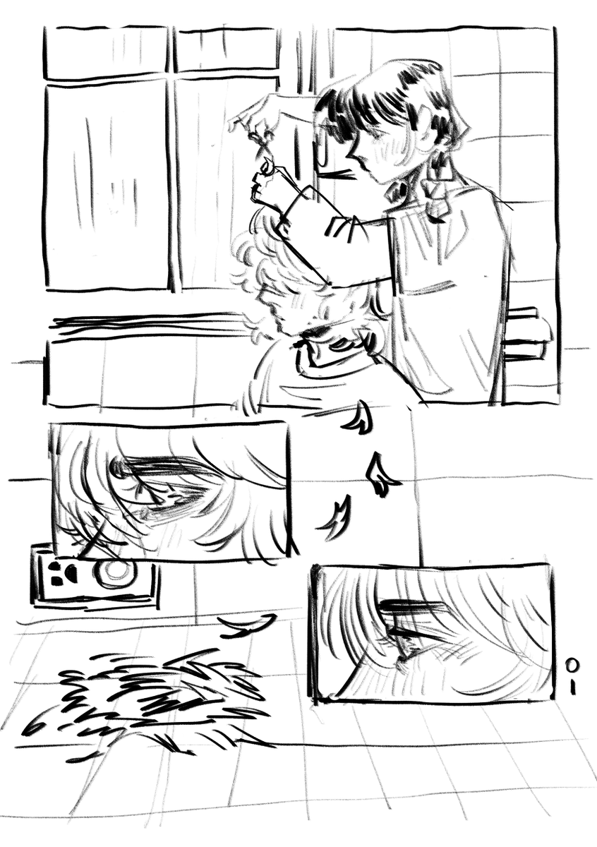 lichjuno's tweet photo. #WEYLER little comic in which tyler gets a haircut 
1/2 https://t.co/Thlha4NvPl