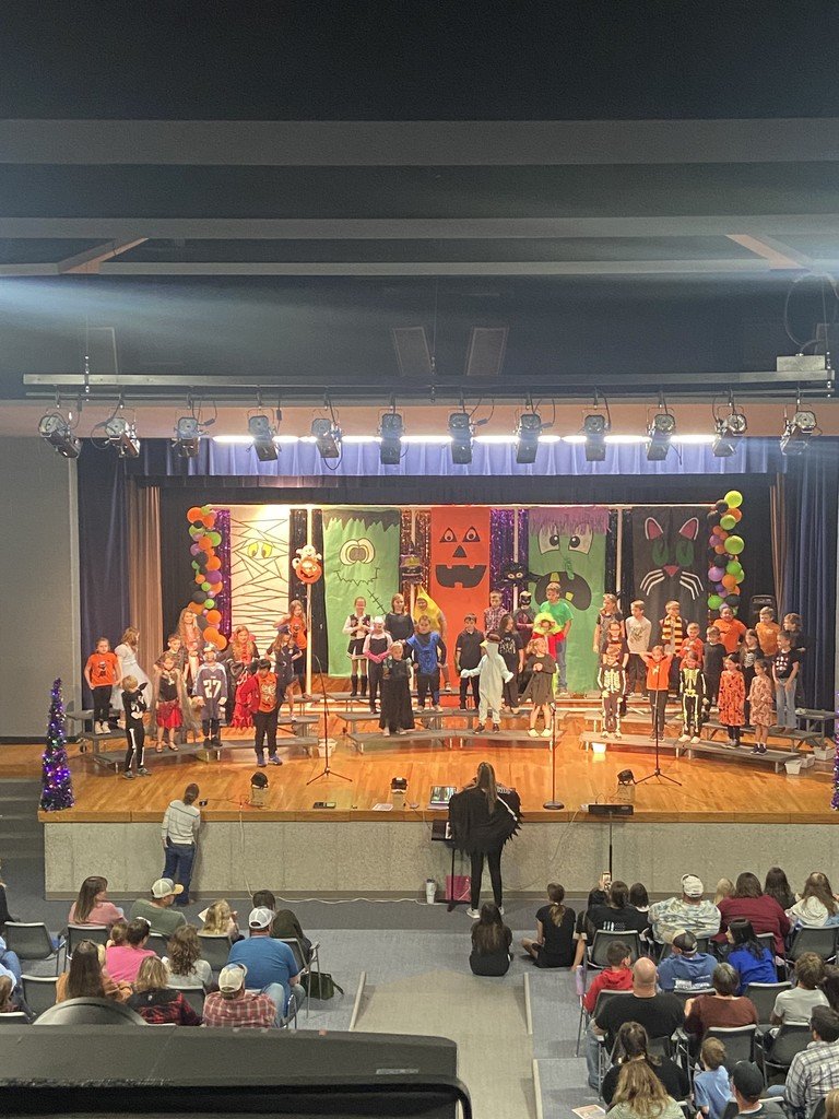 The 3rd grade students had a Spooktacular performance at their Halloween concert.