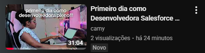 camyydev's tweet image. finalmente postei um video de como foi meu primeiro dia como dev salesforce pleno, pf assistam!!! 

aproveitei tbm pra falar oq fiz pra conseguir essa vaga e dei dicas de como arrumar o perfil do linkedin pra atrair recrutadores, deu mt certo pra mim! 

👇
youtube.com/watch?v=GQwhgx…