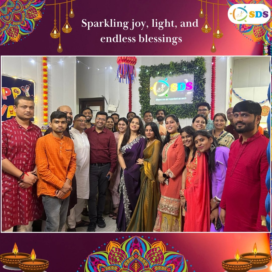 SocietySamvedna's tweet image. Lighting up the season with laughter, cheer, and unstoppable energy! ✨
Diwali celebrations at SDS are always a highlight — because when the team is this incredible, every moment turns into a festival of joy and togetherness. 💫🪔
#DiwaliCelebration #WorkplaceVibes #TeamSDS