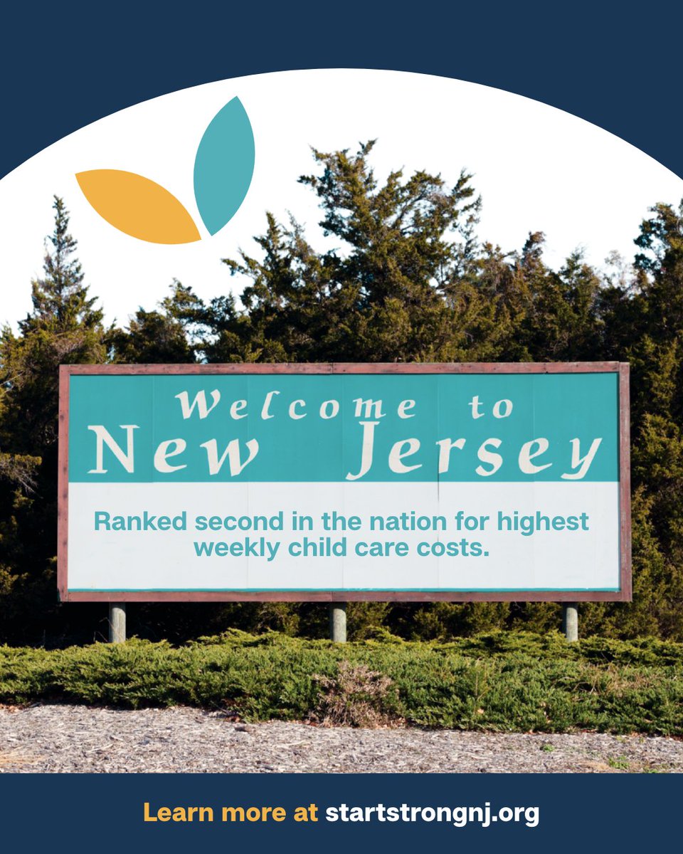StartStrongNJ's tweet image. Did you know that New Jersey is ranked second in the nation for highest weekly child care costs?

With a governor’s race and all 80 Assembly seats up for election, it's time for child care to be a high priority in New Jersey’s policy agenda.

Learn more at startstrongnj.org
